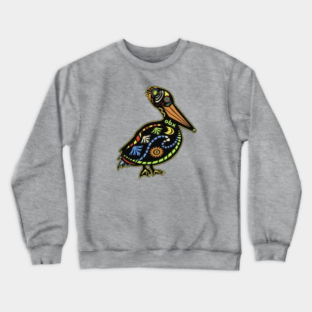 OBX Black Pelican Crewneck Sweatshirt by Trent Tides